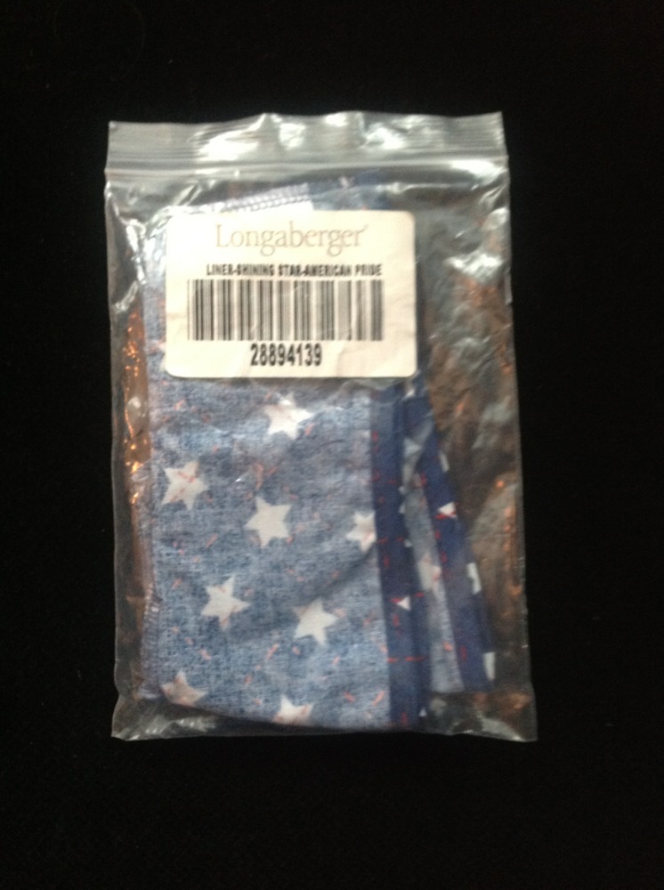 Longaberger Shining Star Basket Liner - American Pride