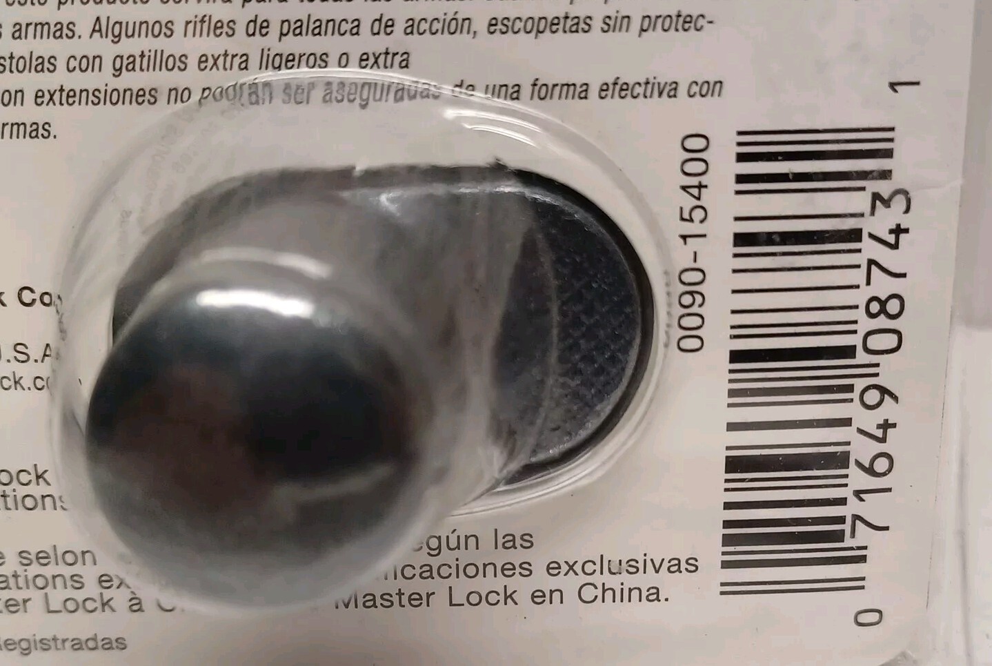 Master Lock Gun Trigger Lock 2 Keys Masterlock Gunlock NEW 90DSPT