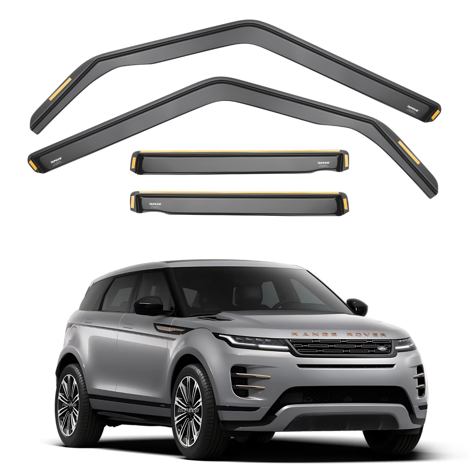 ISPEED Wind Deflectors for Range Rover Evoque MK2 2018-2024 4pc Set Accessories