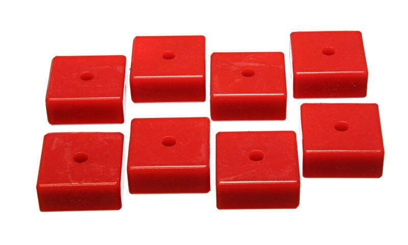 Energy Suspension 9.9535R Pad - Soft - 2-1/16in SQ x 3/8in ID x 15/16in H - Red