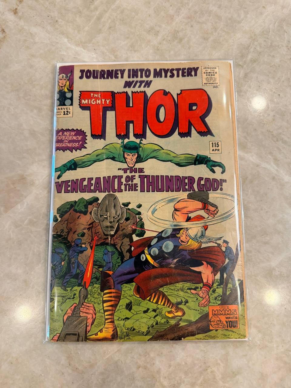 Journey Into Mystery #115 1965 Marvel Comic Silver Age Thor F-VG Absorbing Man