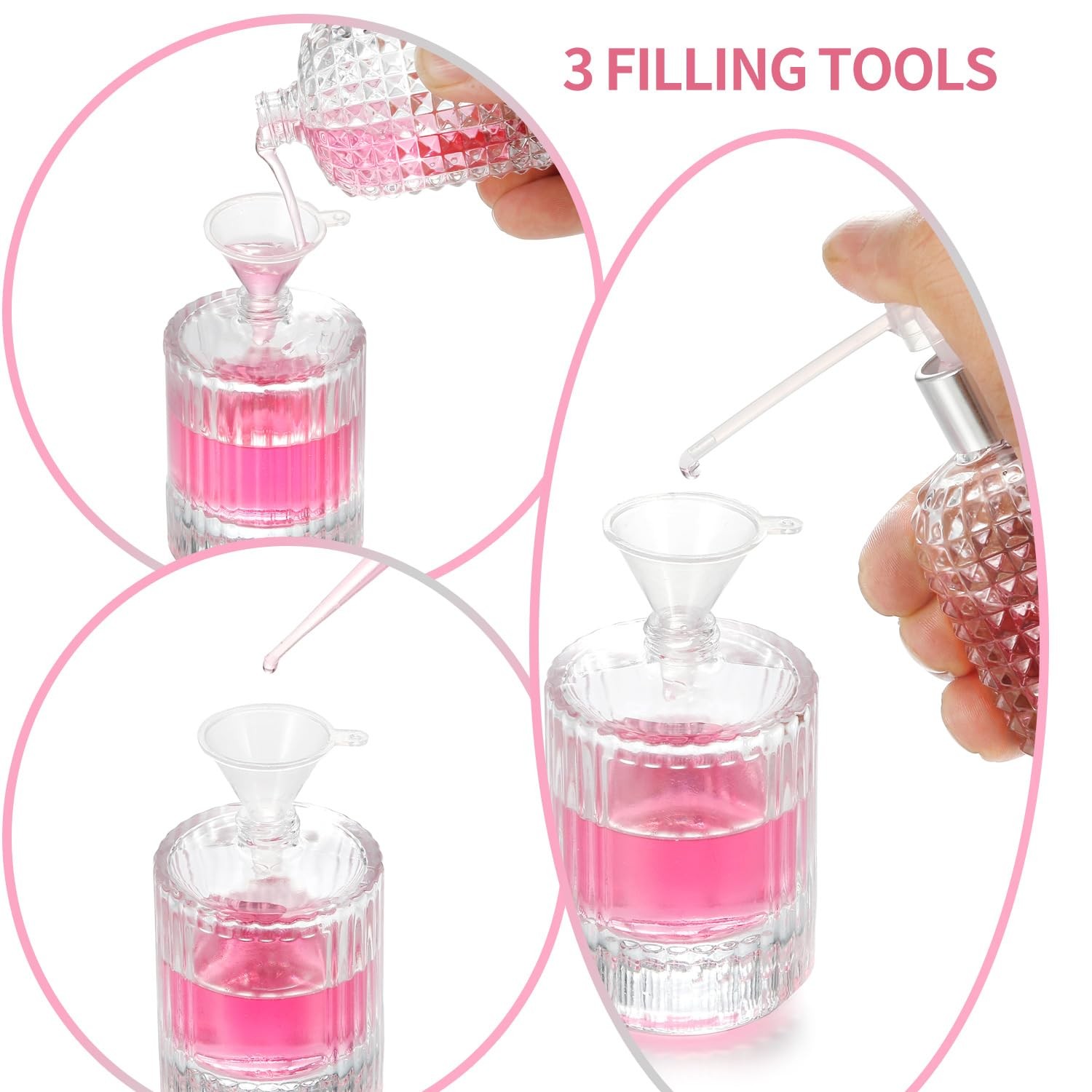2 Pack 30ml Refillable Perfume Spray Bottles Fine Mist Travel Atomizers