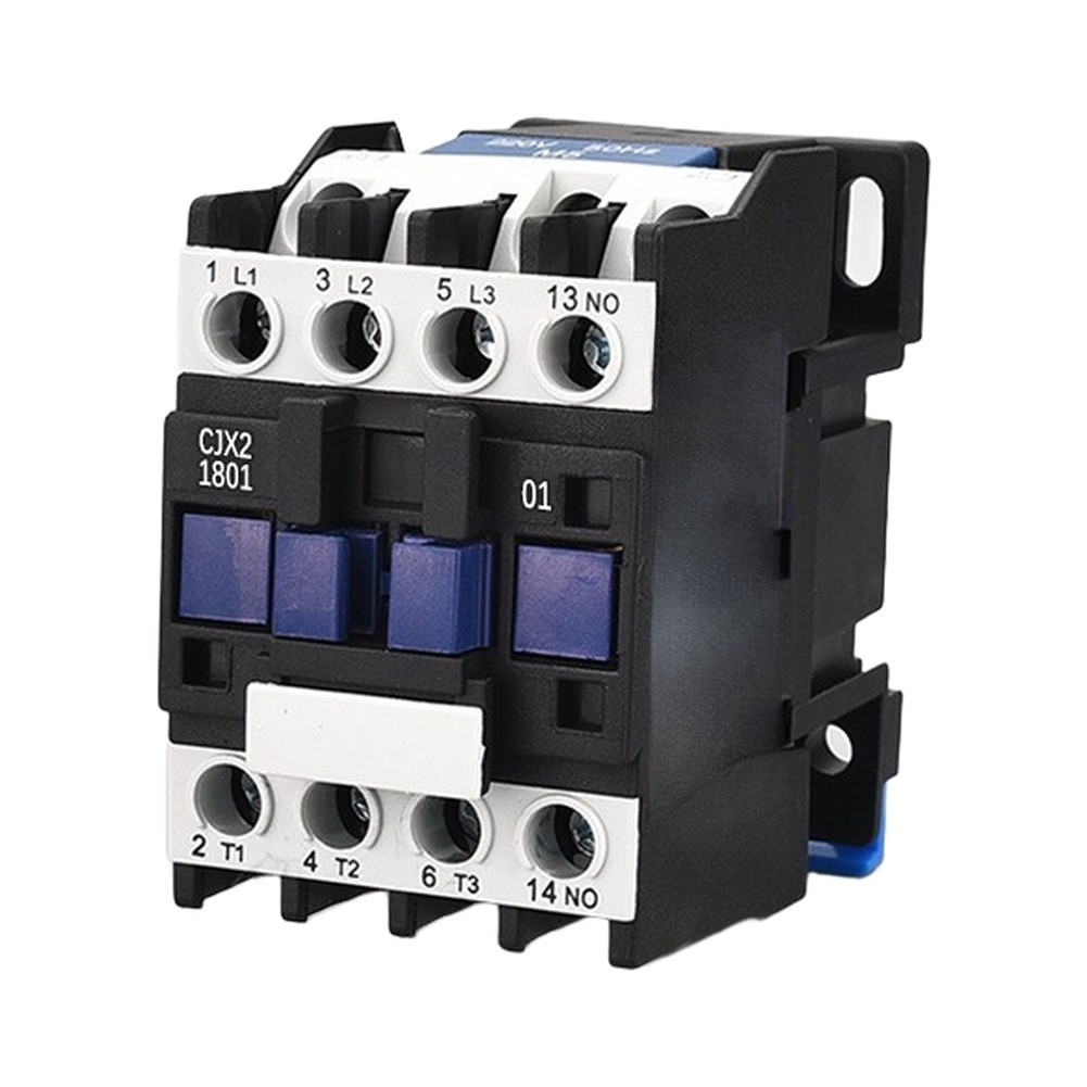 AC Contactor CJX2-1810 220V 18A Three-Pole for PLC-Controlled Equipment