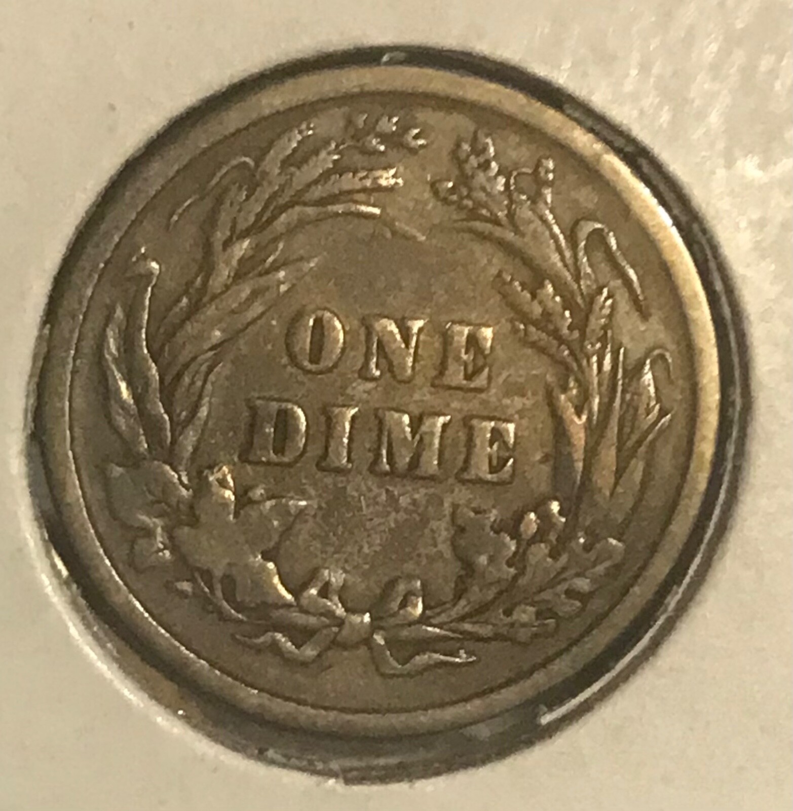 1894 barber dime, Fine