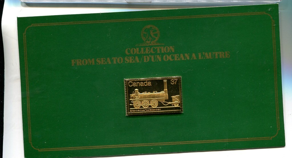 CANADA .37 SAMSON STERLING SILVER STAMP FROM SEA TO SEA 8506H