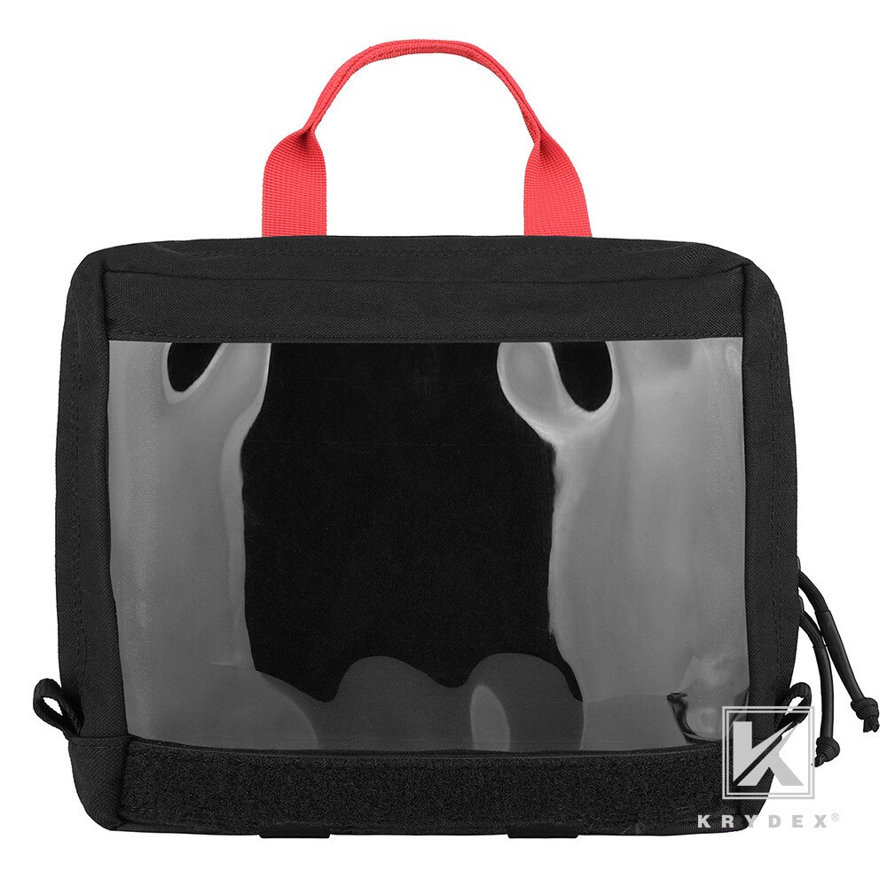 KRYDEX Clear Top Insert Pouch Medical Bag Organizer Hook & Loop for D3 Backpack