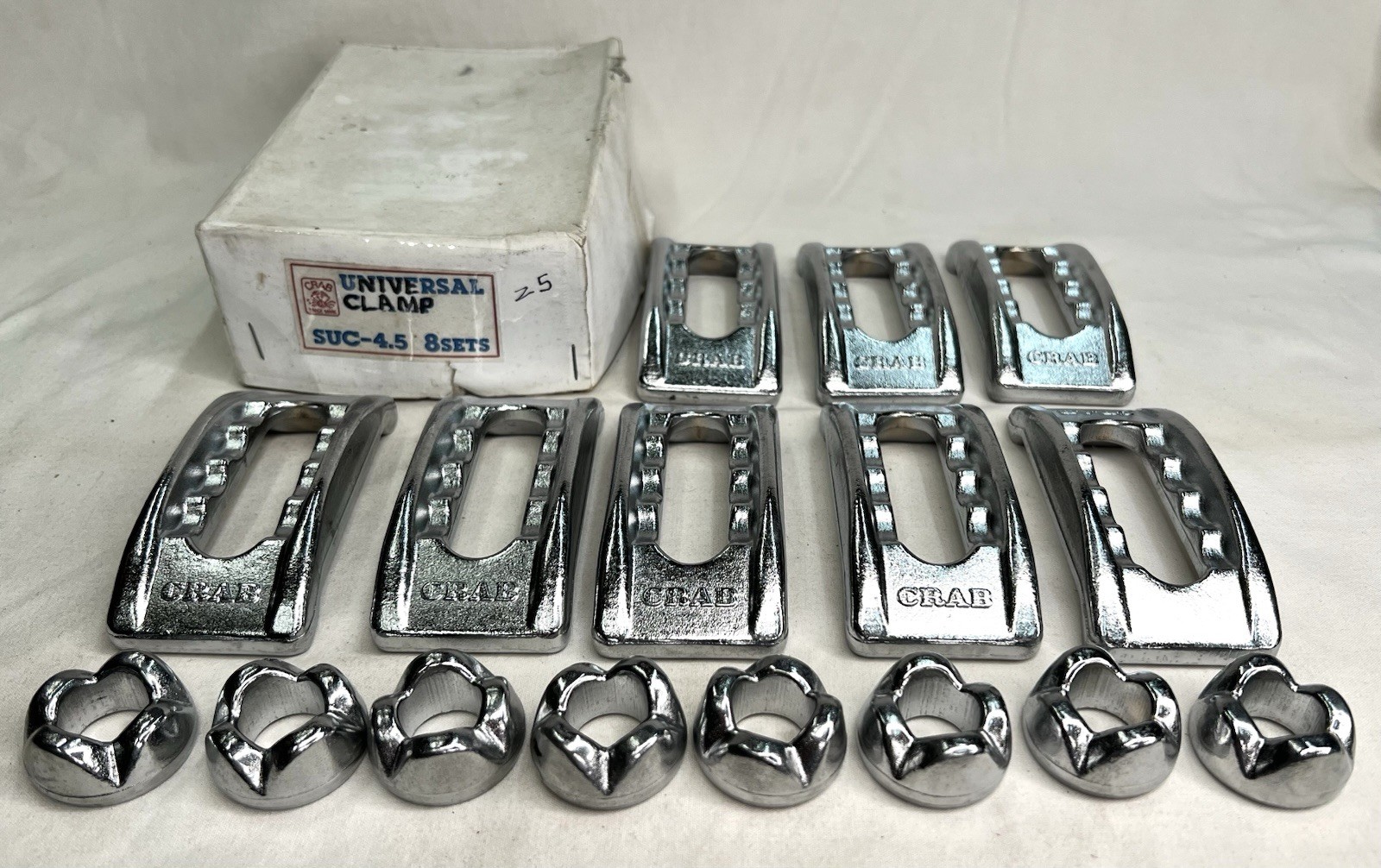 CRAB, JAPAN, Universal-Clamp Work Table Holder Tool. Unused. SUC-4.5, 8 Sets, Z5