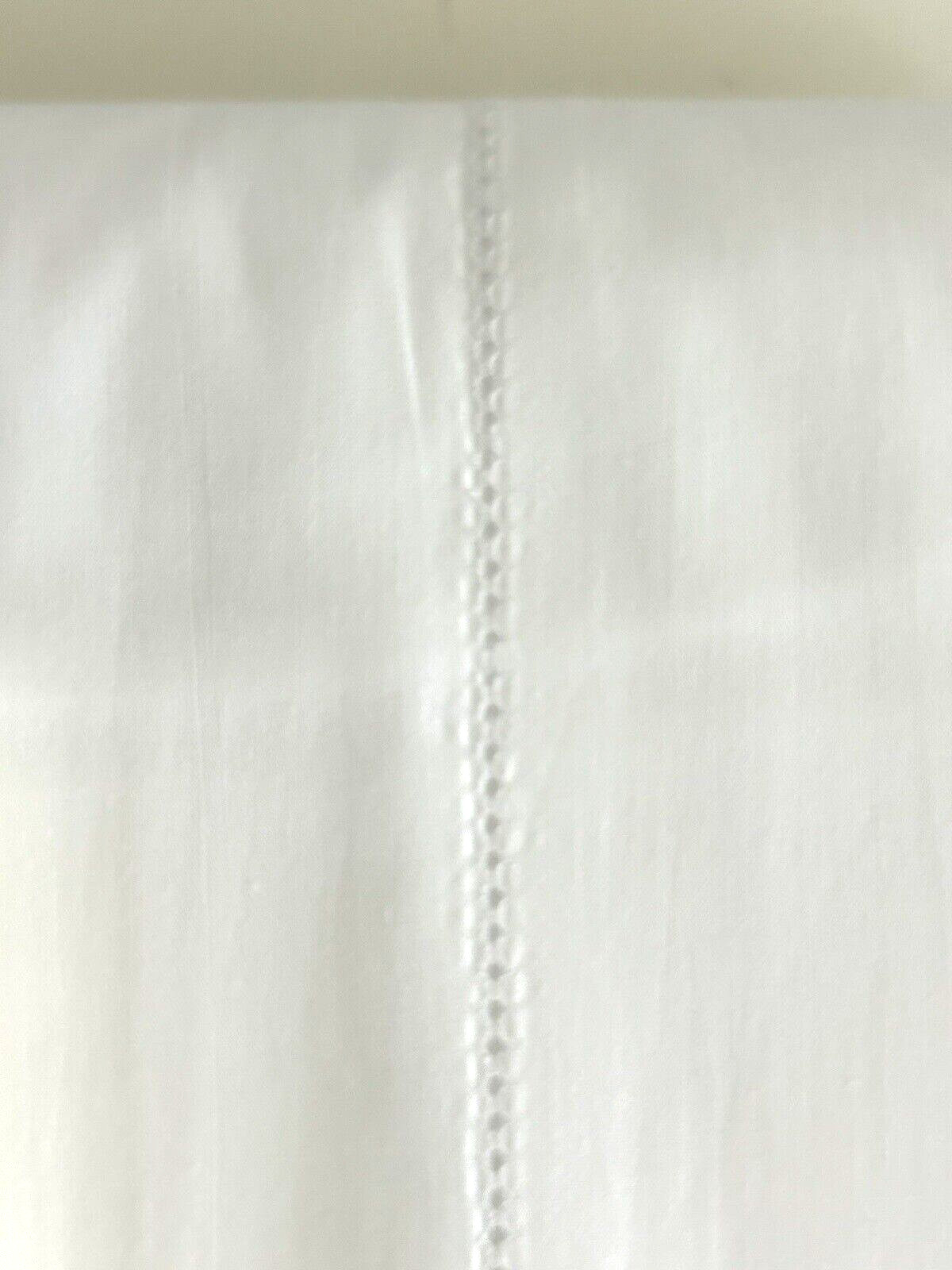 Sferra Leonardo King Sheet Set White Cotton Percale