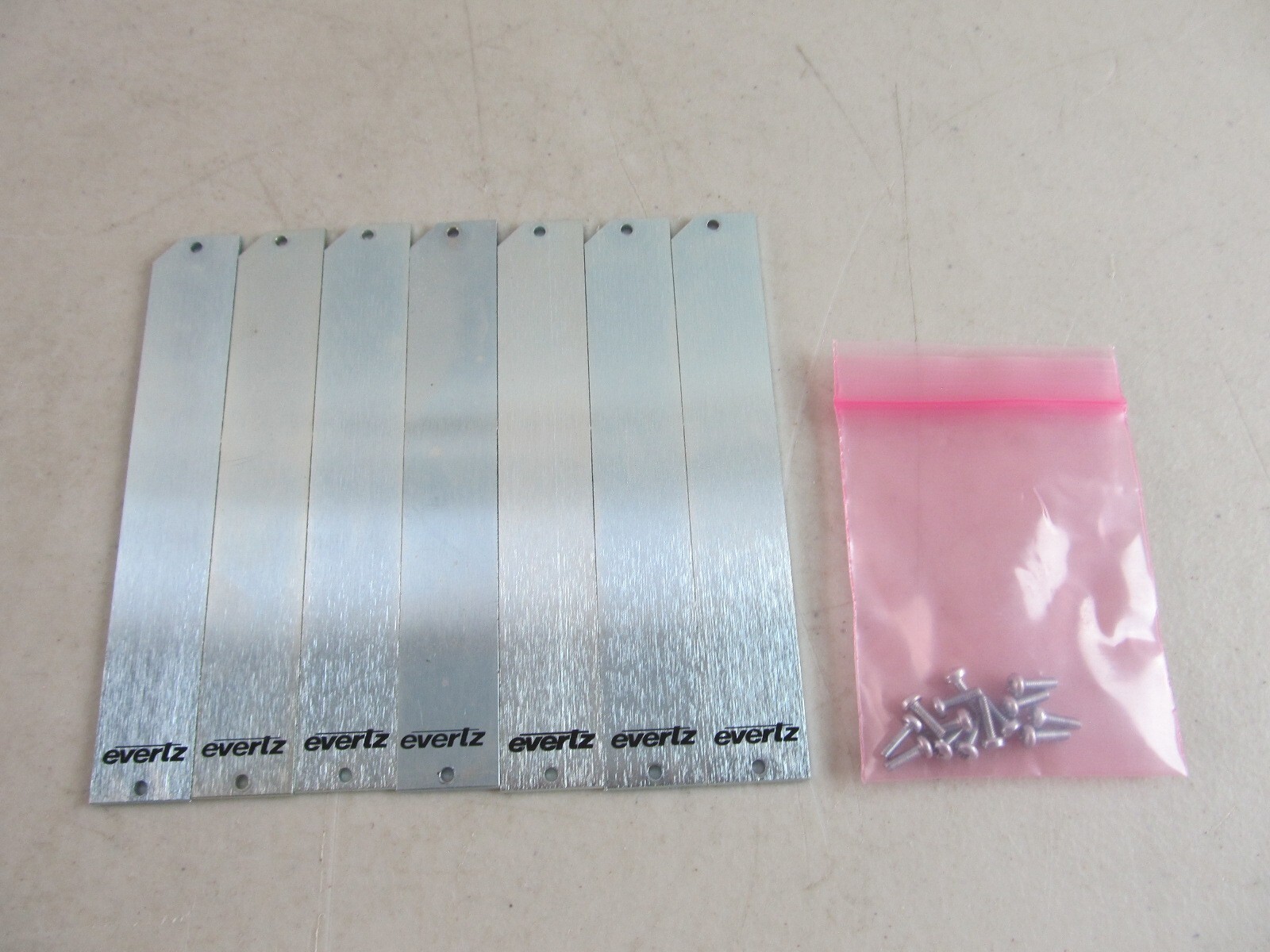 QTY=7 Evertz Blank Slot Covers for back of Evertz 7800FR-QT Frame w/Screws