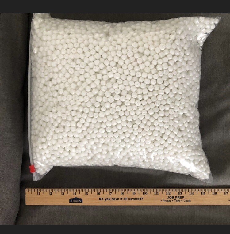 Craft Balls White Polystyrene Foam Beads 40 Cups 2 1/2 Gallons