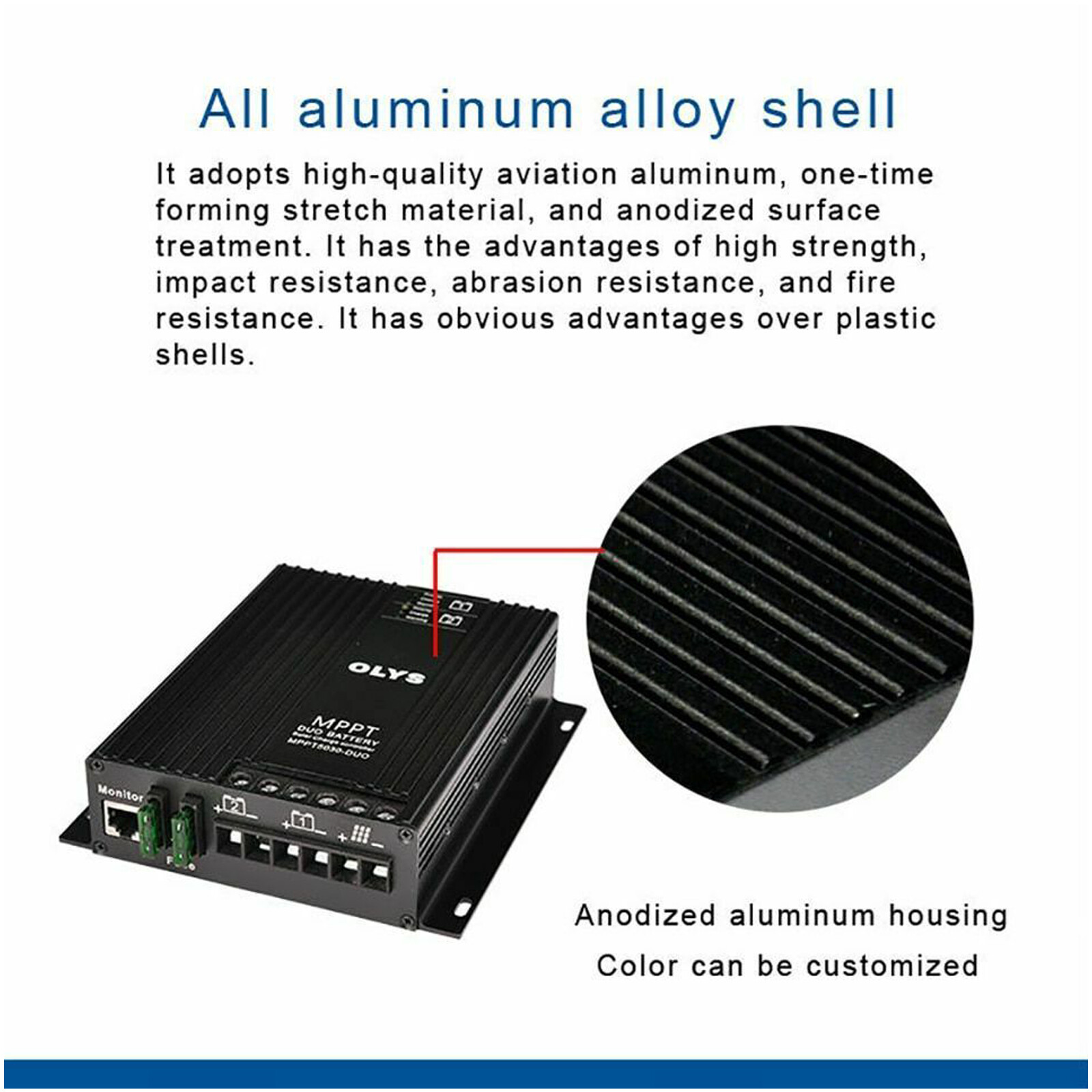 Solar Charge Controller Bluetooth MPPT Lithium Dual Battery Charger Regulator