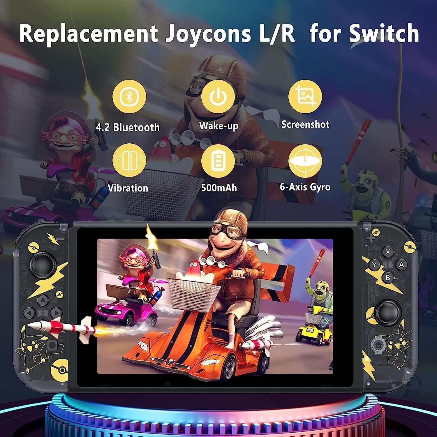 For Nintendo Switch Joy-con-Controller Left W/ Right Wireless Gamepad 1-Pair USA