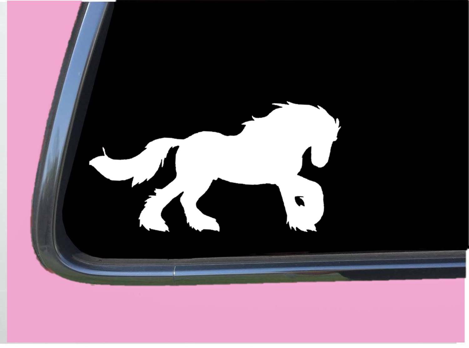 Gypsy Vanner Horse Sticker TP 1300 vinyl 6"  Decal