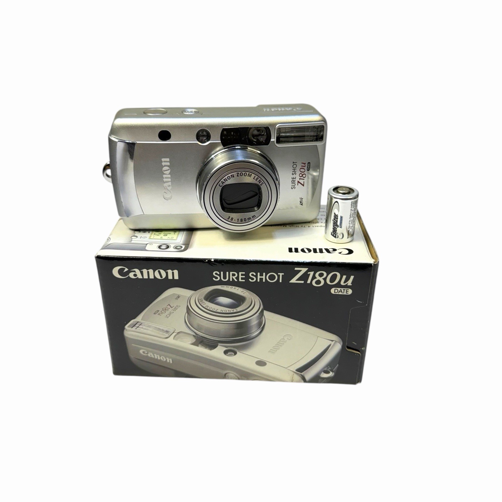 Canon Sure Shot Z180u 35mm Film Camera 38-180mm Zoom Tested New Battery w Box