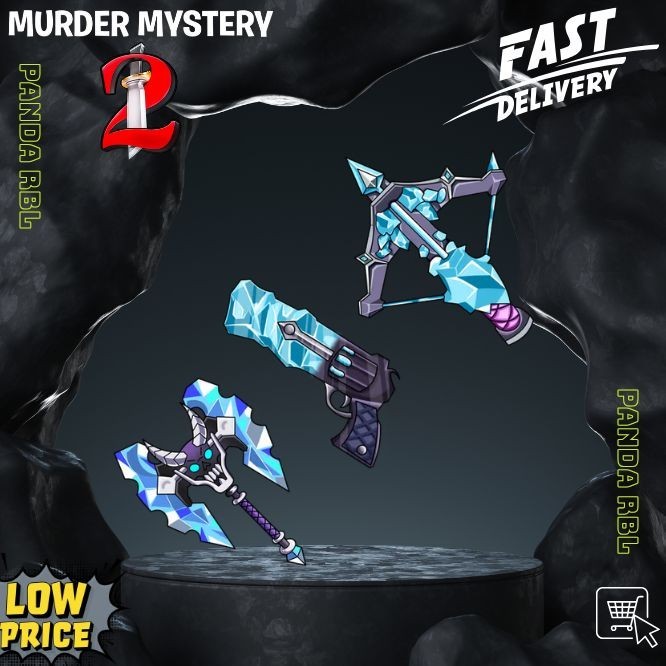 MURDER MYSTERY 2 MM2 Full Ice Set - Fast Delivery!