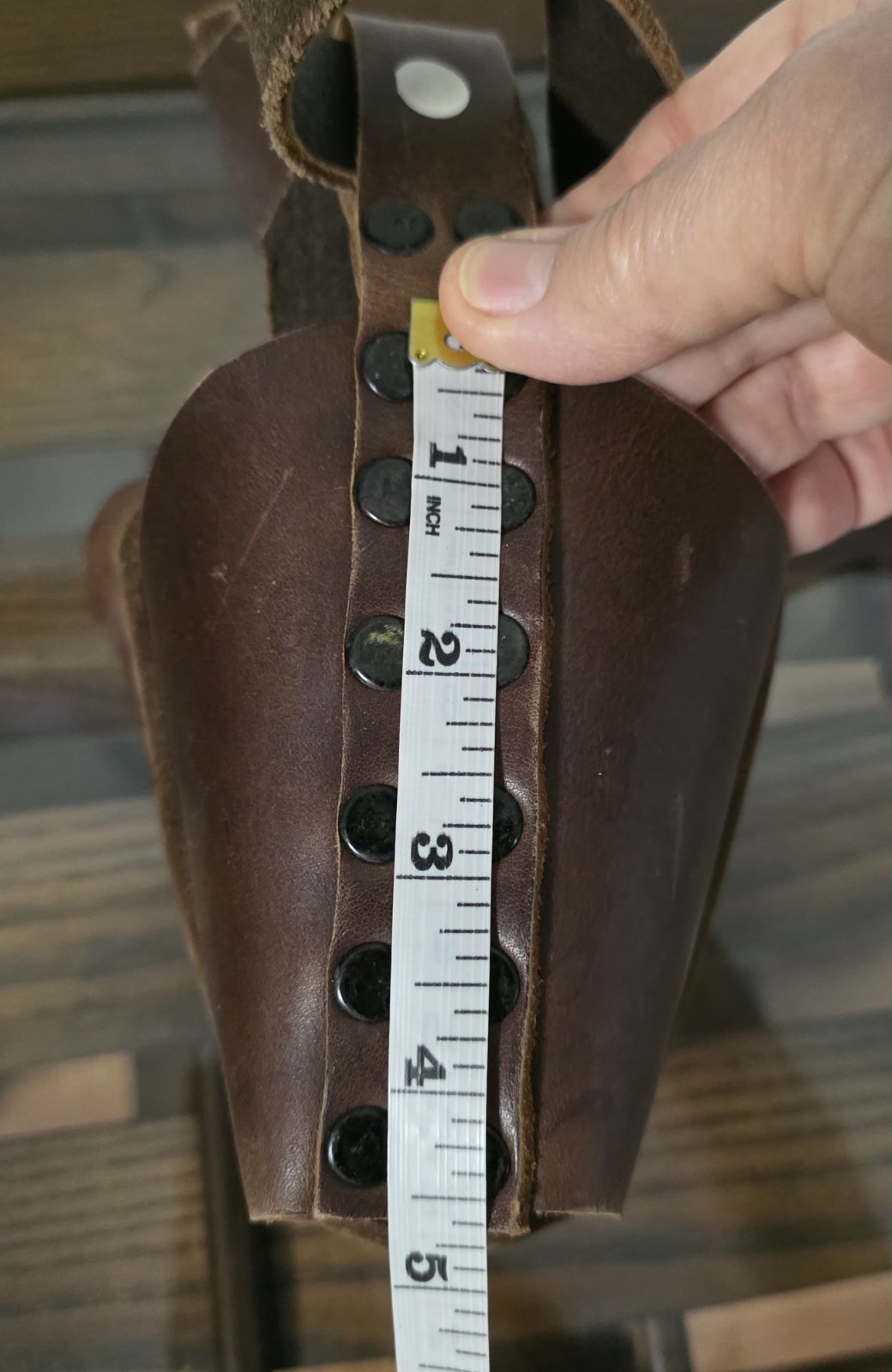 Genuine Leather Dog Muzzle Basket Style Adjustable Brown Large
