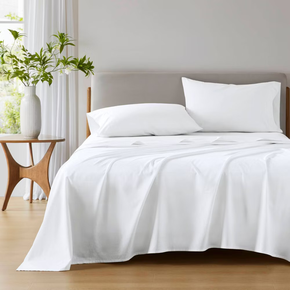 510 Design Twin XL Cotton 144 Thread Count 100% Cotton Solid Sheet