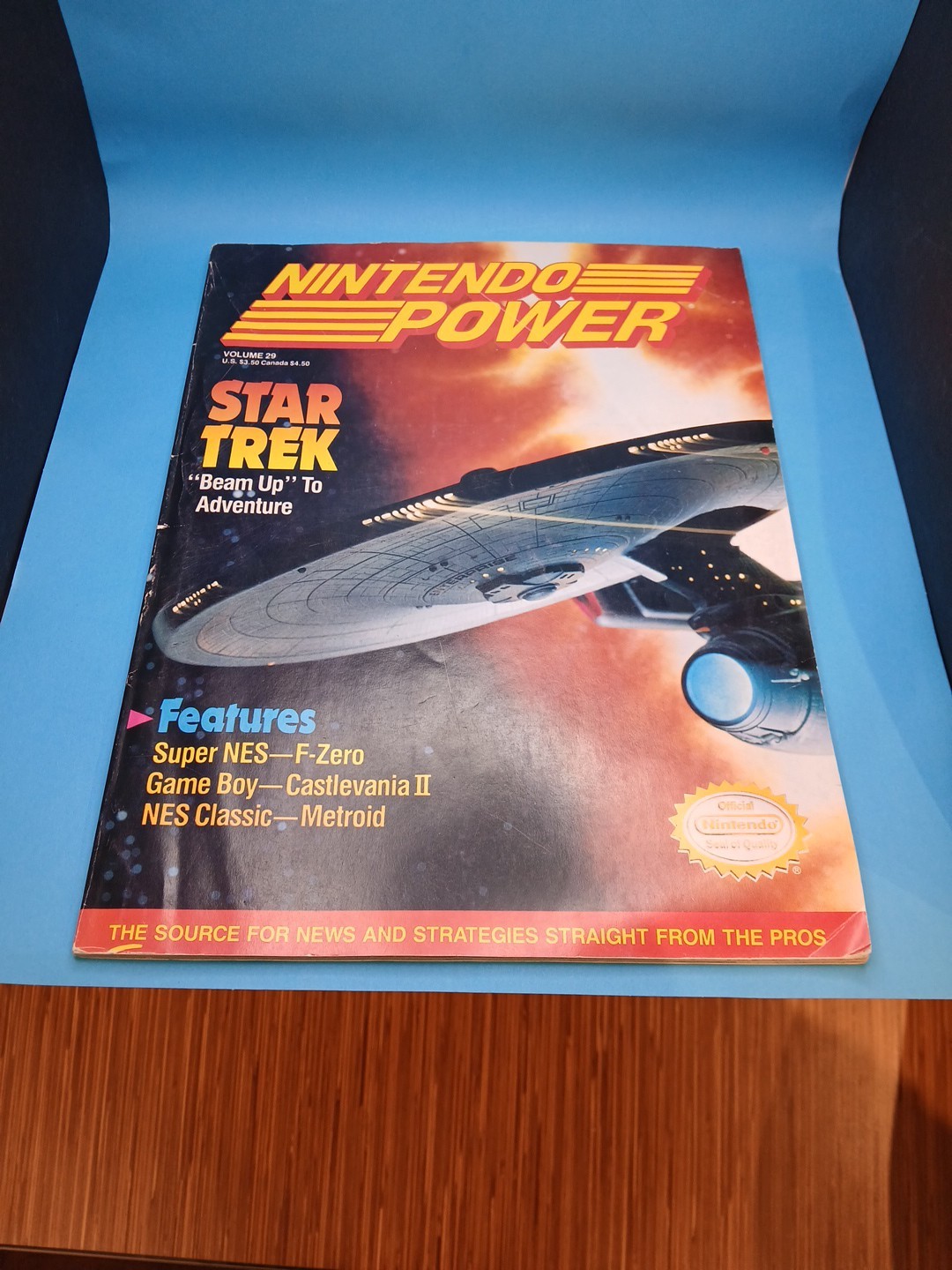 Nintendo Power Magazine October 1991 Volume 29 Star Trek w/ Flintstones Poster