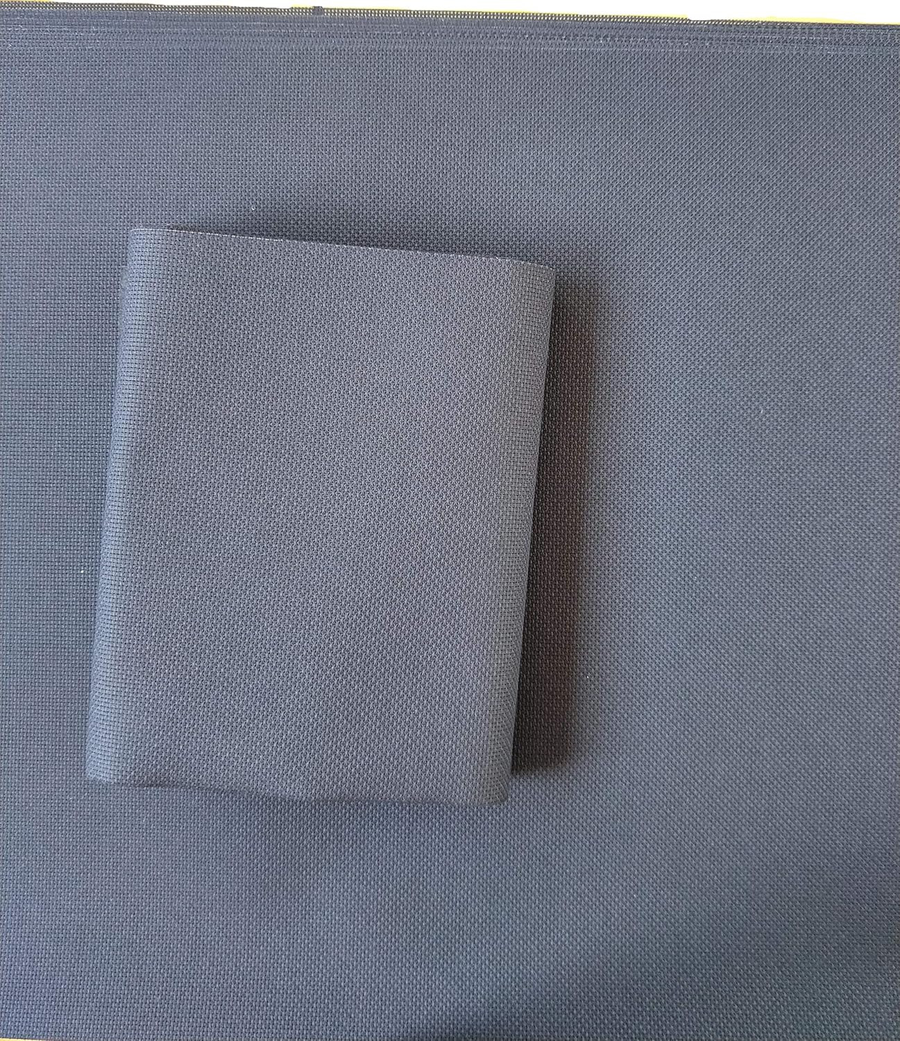 12" X 59" 14CT Counted Cotton Aida Cloth Cross Stitch Fabric (Navy Blue)