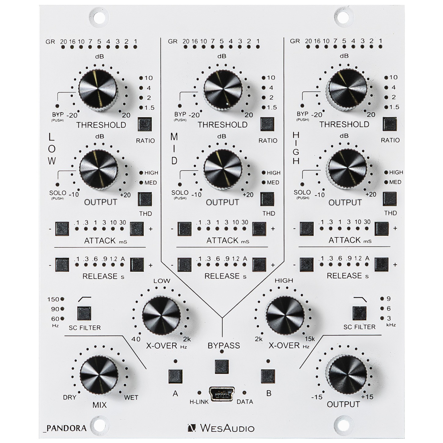 WesAudio _Pandora 500 Series Multiband Compressor with Digital Recall