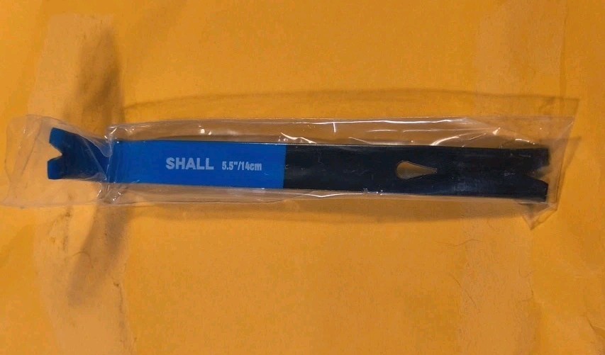 SHALL 5.5" UTILITY PRY BAR & NAIL PULLER HEAVY-DUTY STEEL FLAT BAR CROWBAR