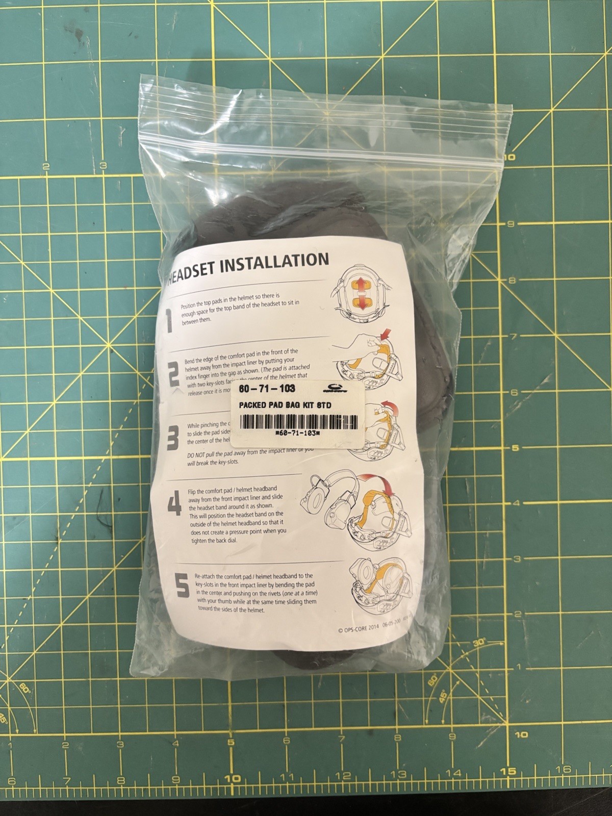 Ops Core Helmet Pads 3/4” Kit - L/XL