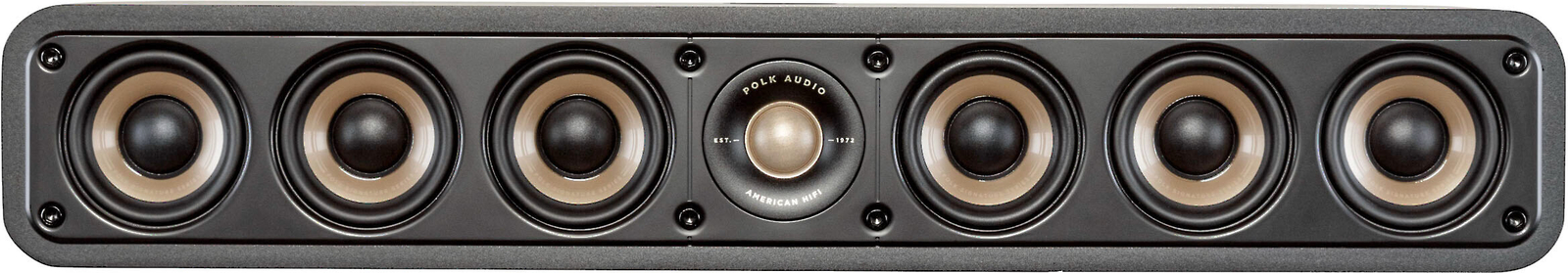 Polk Sig Elite ES35 black slim center channel speaker
