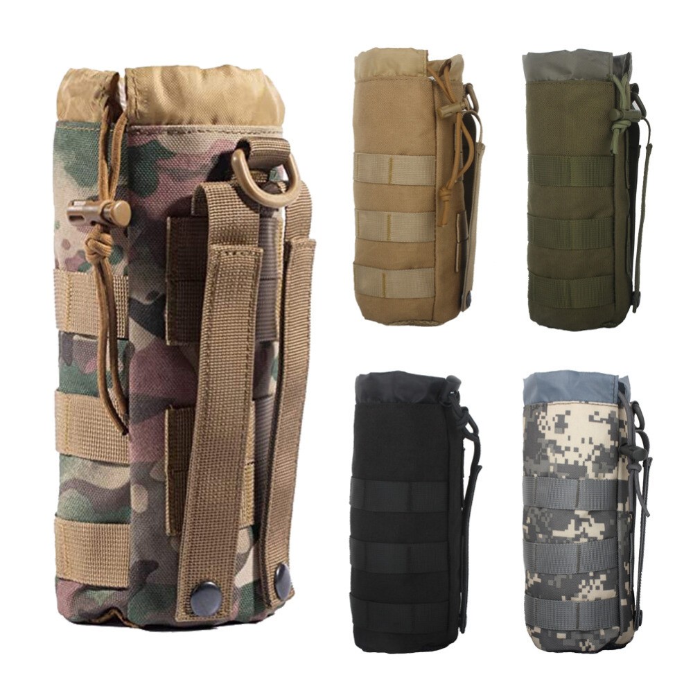 Tactical Molle Water Bottle Pouch Bag Military Outdoor Traveling Camping Hiking