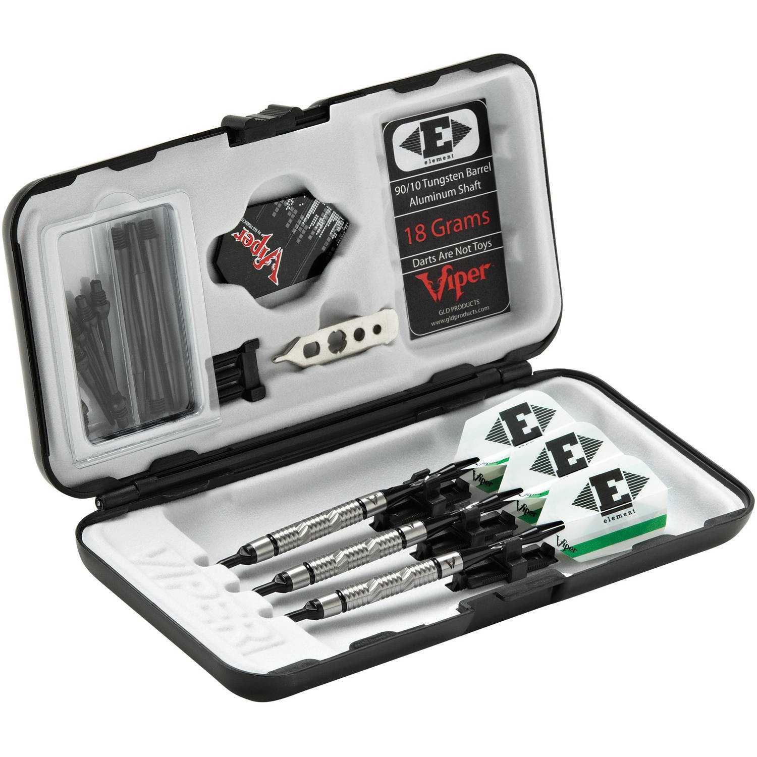 Viper Element Tungsten Soft Tip Darts Grooved Barrel 18 Grams