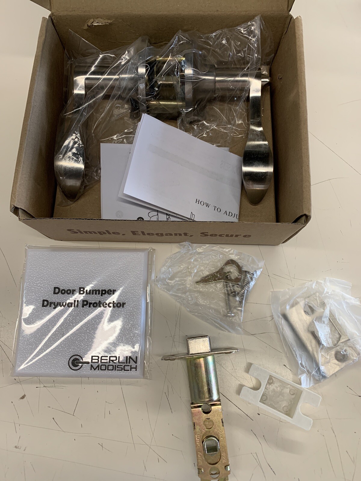 Berlin Modisch Entrance Lever Door Handle Lock For Office/Front Door OPEN BOX