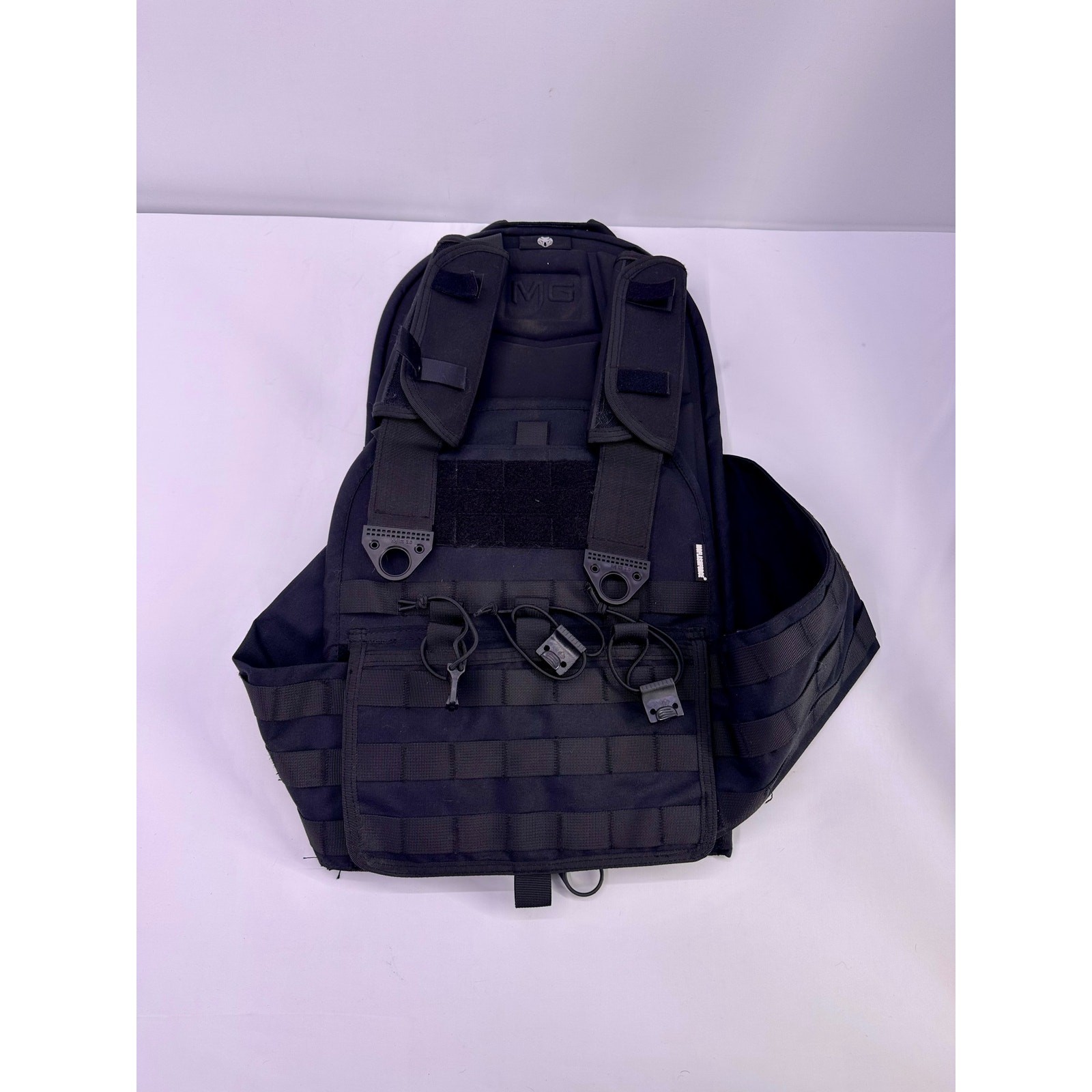 MGFLASHFORCE Tactical Vest for Men, Airsoft Molle Vest Black