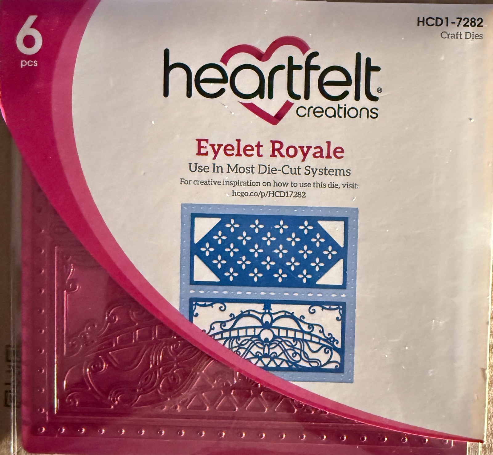 NEW Heartfelt Creations Eyelet Royale Die Set HCD1-7282