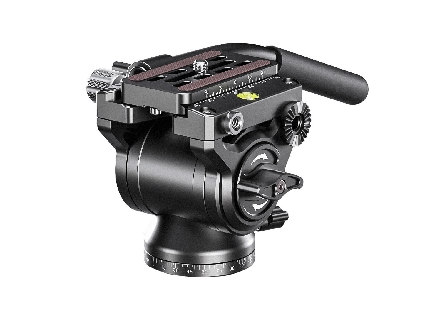 Leofoto BV-5B Mini Fluid Head for Optics | Shorter Handle | Arca Compatible