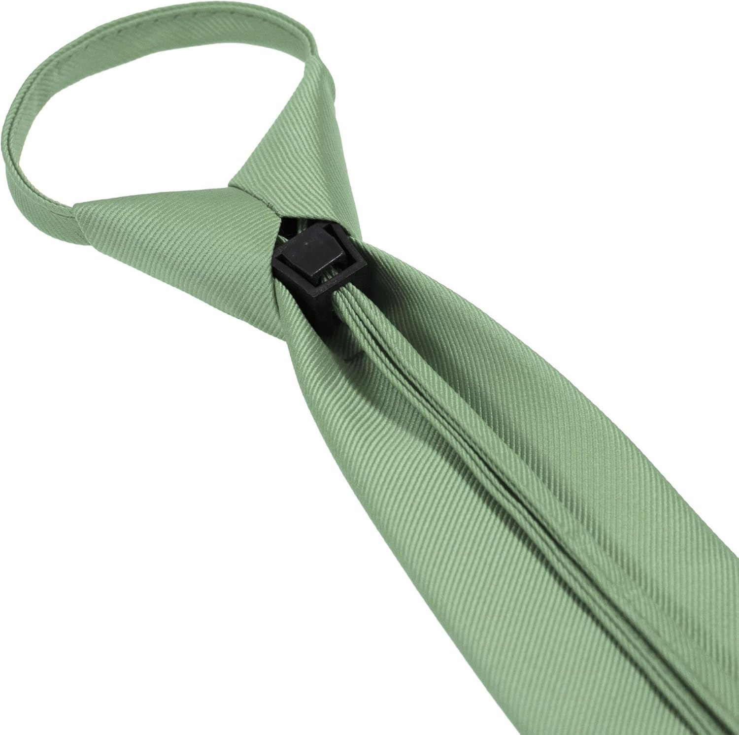 3.15“Solid Color Pre-tied Adjustable Necktie for Business and Wedding