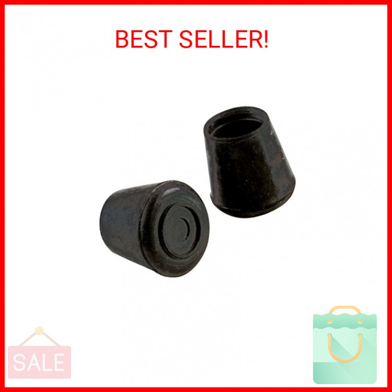 Shepherd 40 Pack Non-Slip Round Rubber Leg Tip Floor Protectors - 1" Inner Diame