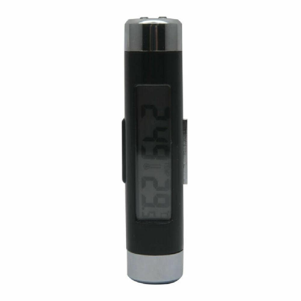 Car Clock Thermometer, 2in1 Auto Digital LCD Time and Celsius Temperature Display,...