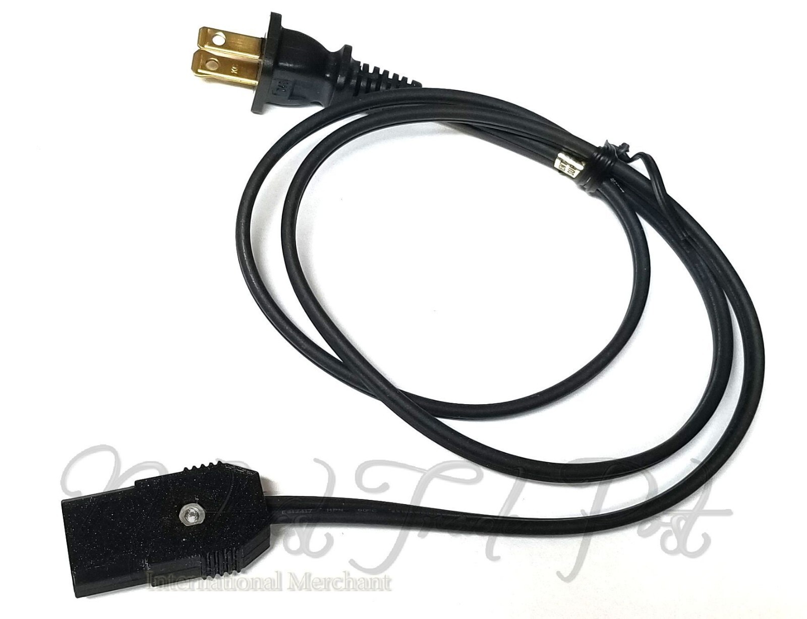 2-Pin AC Power Cord for Ampex Fine Line Model F-44 Reel to Reel Tape Recorder