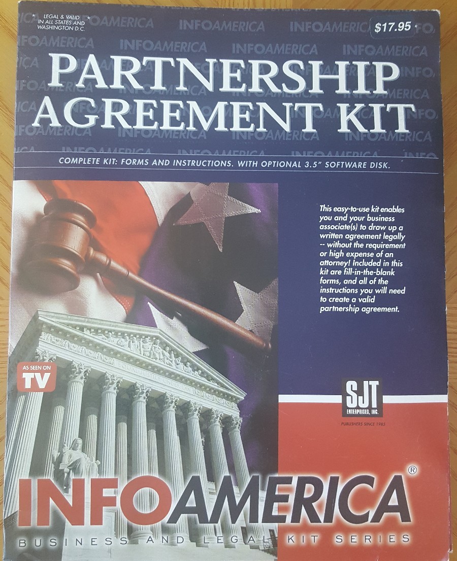 Partnership Agreement Kit Legal In All States