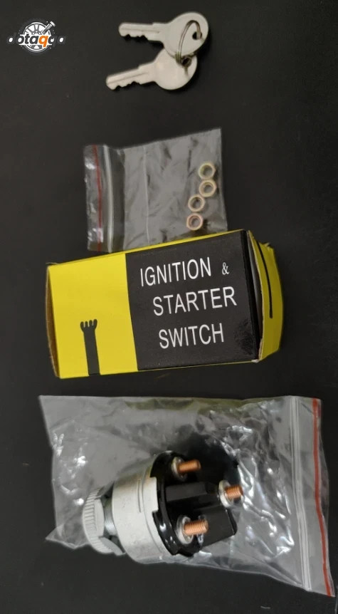 Universal Ignition Key Starter Switch With 2 Keys For Car Tractor Trailer