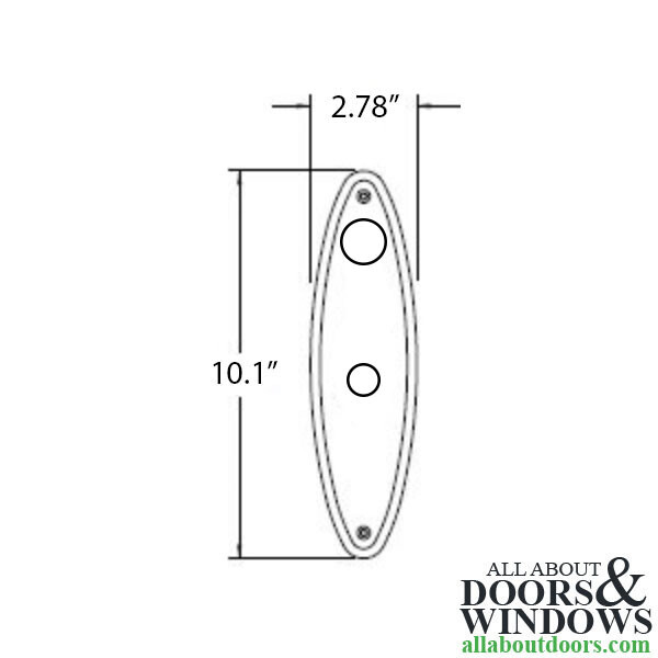 Baldwin Interior Back Plate Springfield Interior Escutcheon Plate Solid Brass