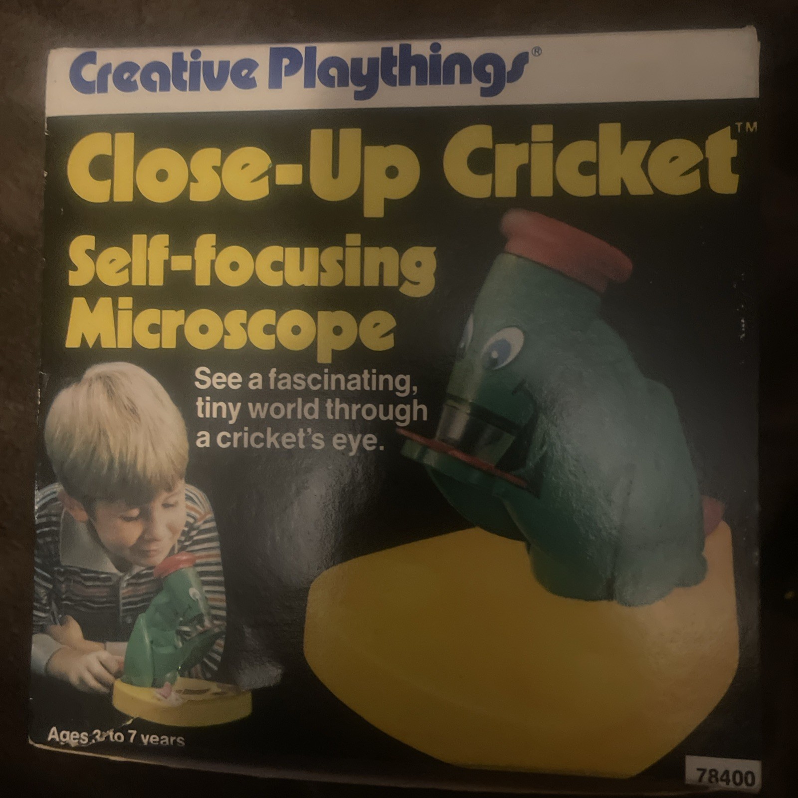 Vintage Close-Up Cricket Microscope by Creative Playthings w/original box. 1960s