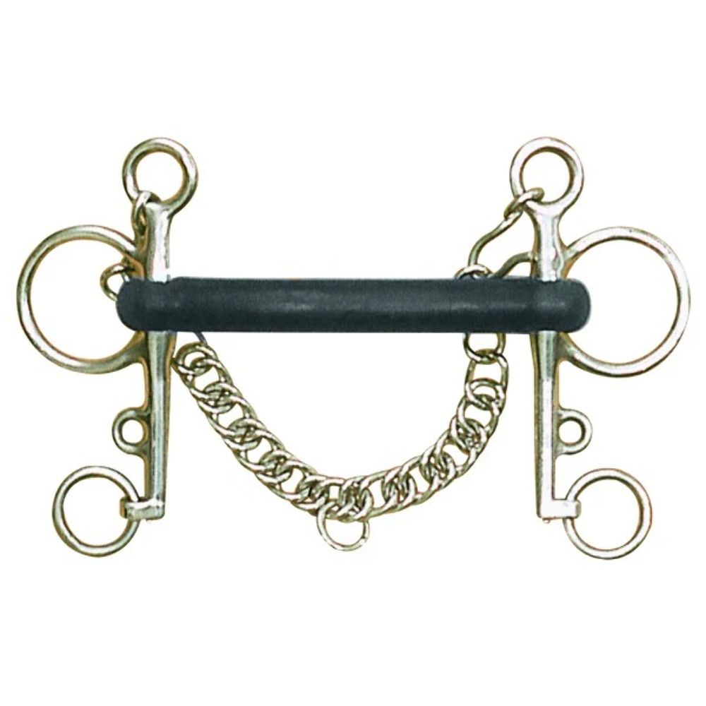 Centaur® Stainless Steel Soft Rubber Mullen Mouth Pelham