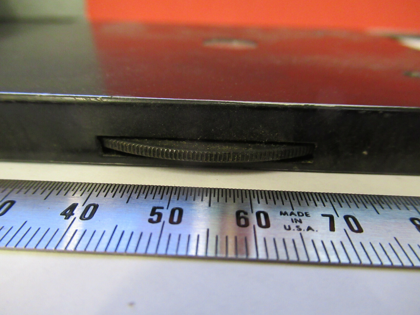 GENERIC VINTAGE STAGE TABLE OLD MICROSCOPE PART OPTICS AS PICTURED &13-FT-72