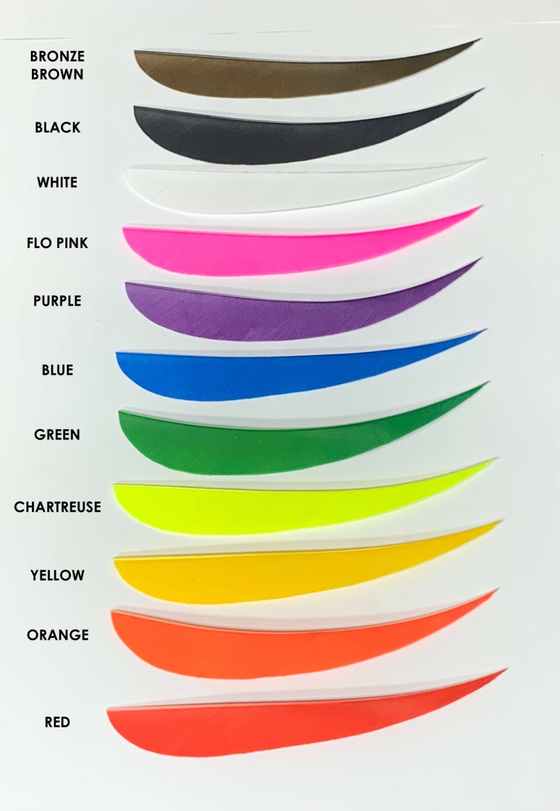 Trueflight 5" Parabolic Feathers Left Wing - 50 Pack