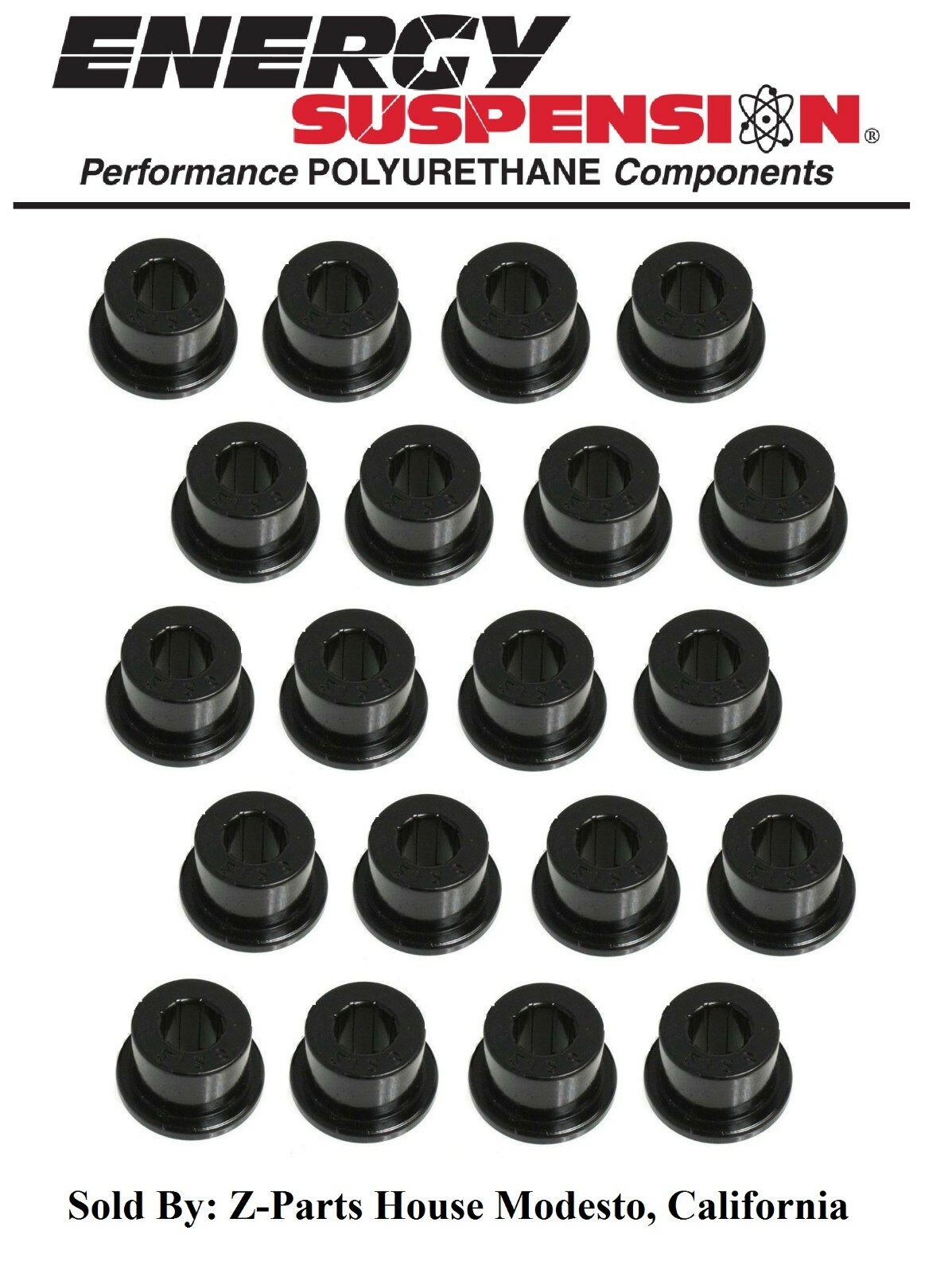 3/4" OD x 1/2" ID (20 pack) Polyurethane Flange Type Bushings by Energy (2404G)