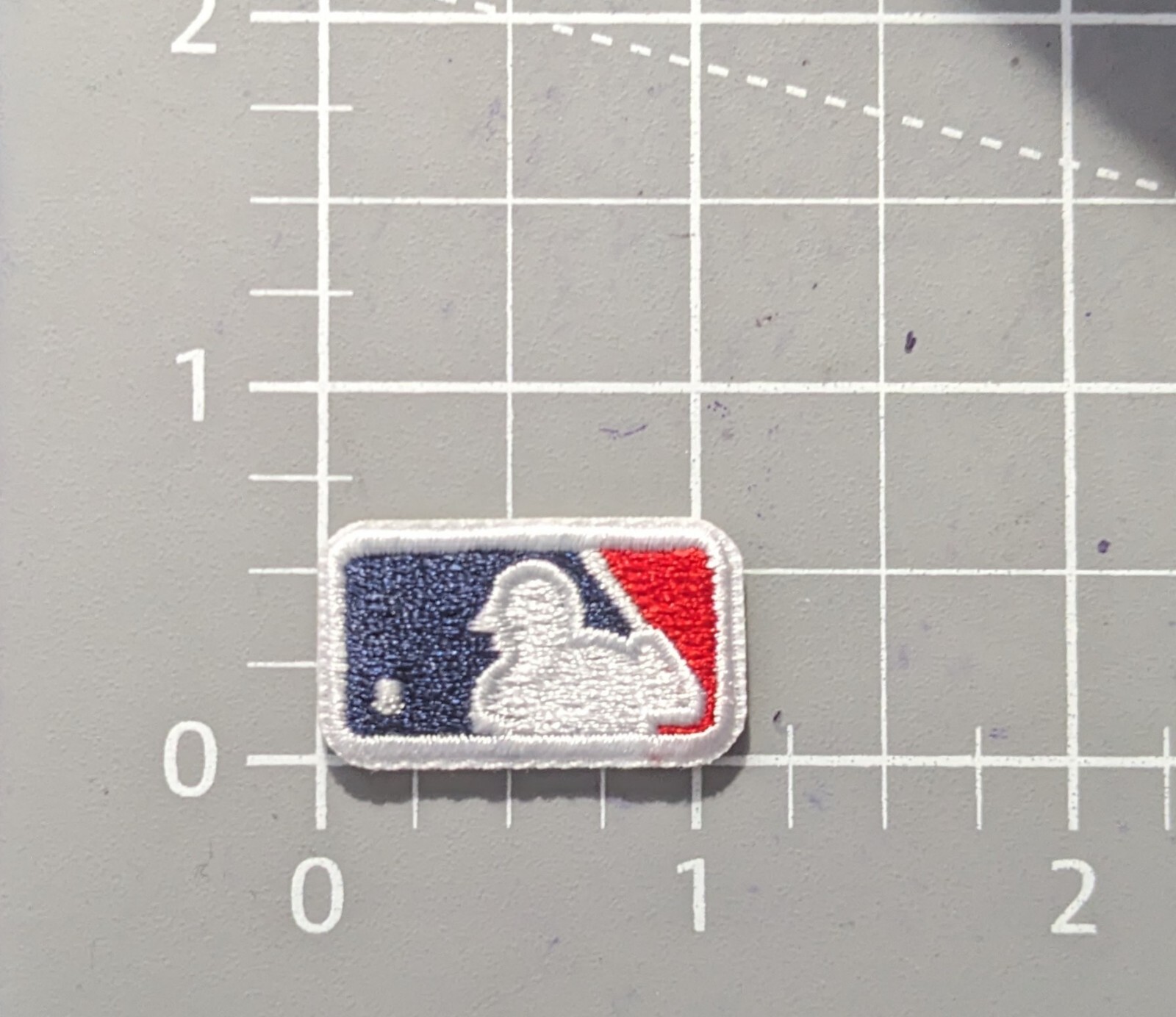 MLB Baseball Logo Patch 2 Small Pieces Embroidered Iron Patch 0.5x1" Inches