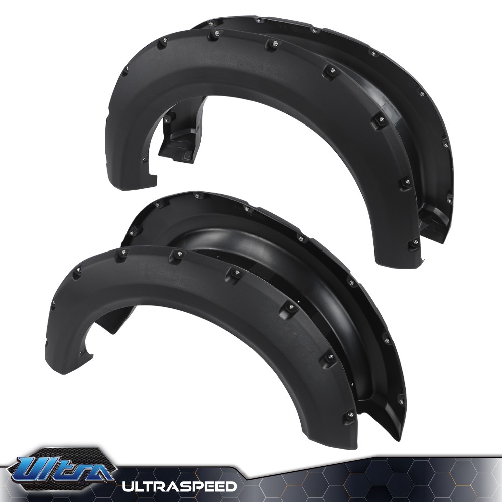 Fender Flares Fit For 2009-2014 Ford F150 F-150 Pocket Rivet Style Bolt on Wheel