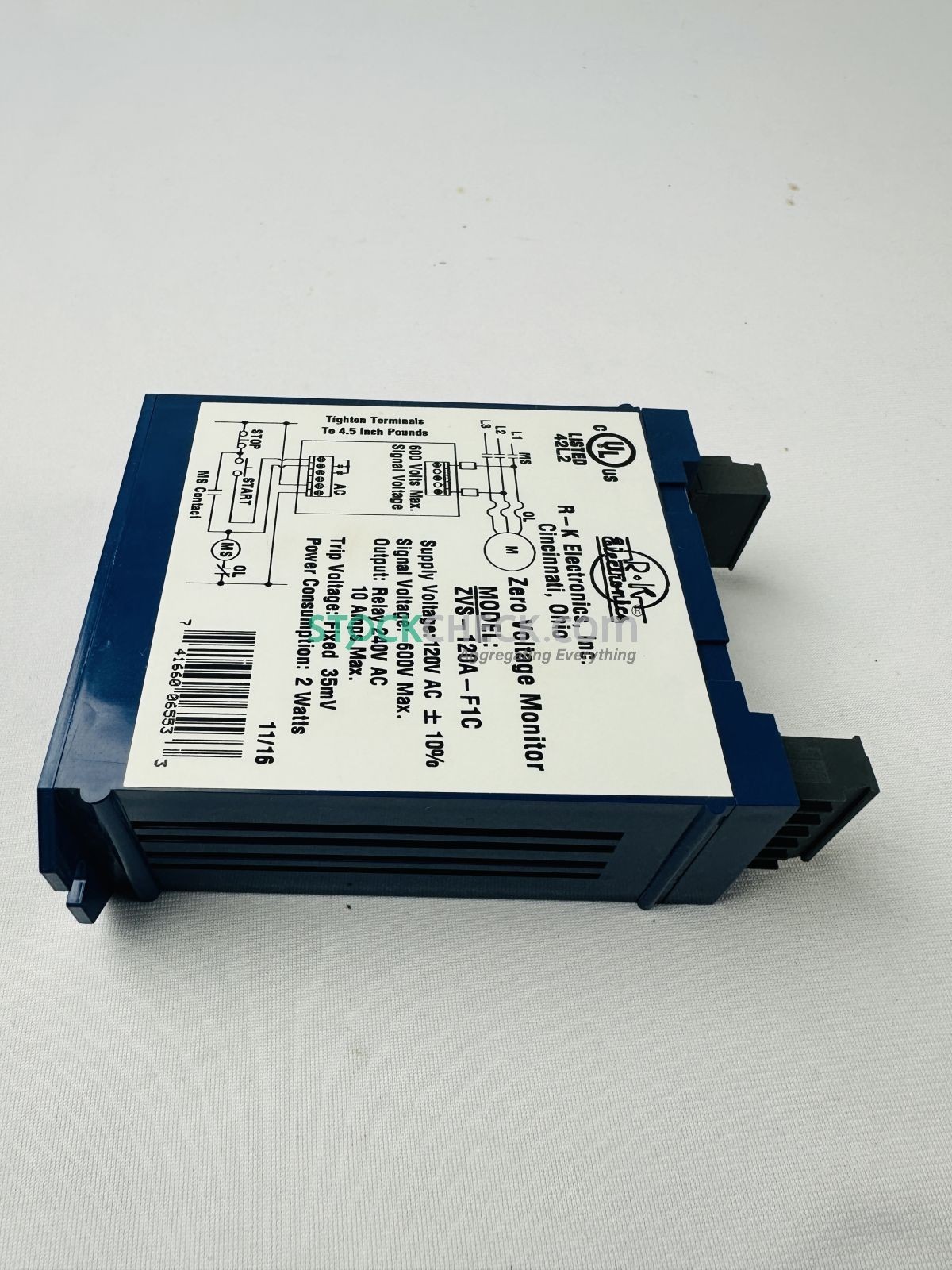 R-K Electronics ZVS-120A-F1C Zero Speed Adjustable Switch