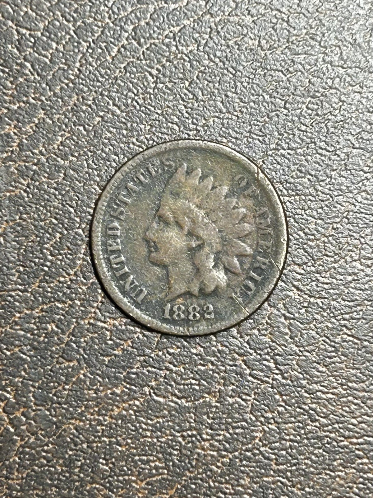 1882 Indian Head Cent Fine Plus Condition Exact Coin Pictured Free Shipping #B91
