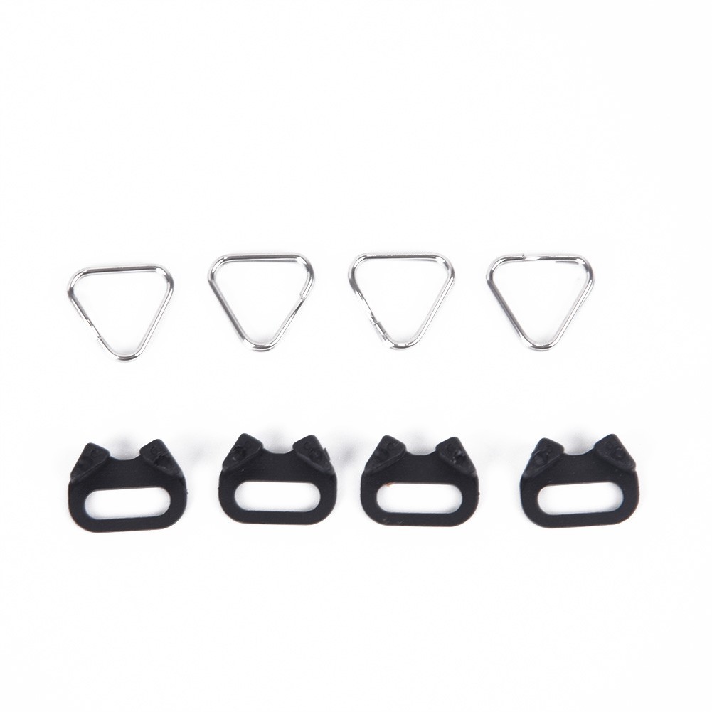 4* Triangular Split Ring Stainless Steel Part For Camera Back Belt Strap Buckle